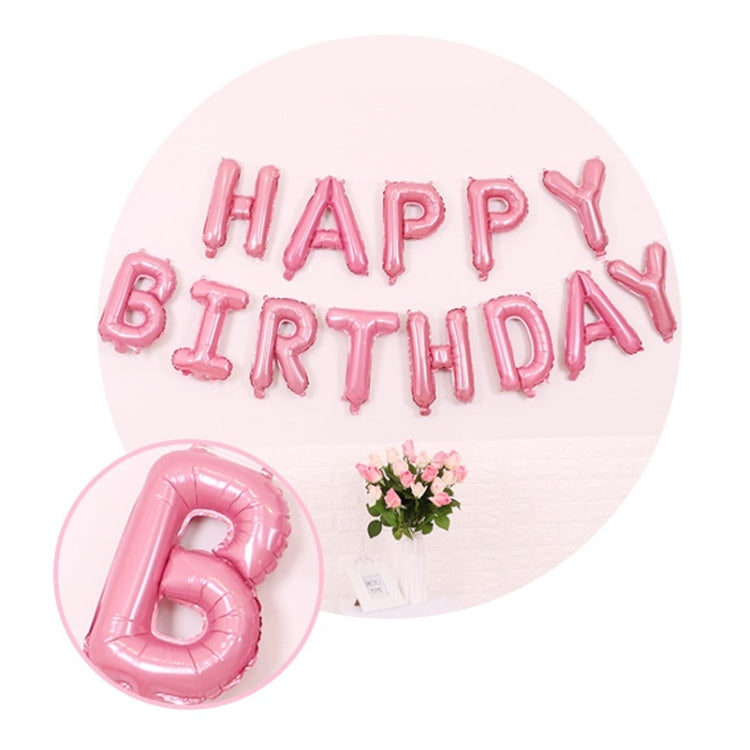 2 PCS 16 Inch Happy Birthday Letter Aluminum Film Balloon Birthday Party Decoration Specification: