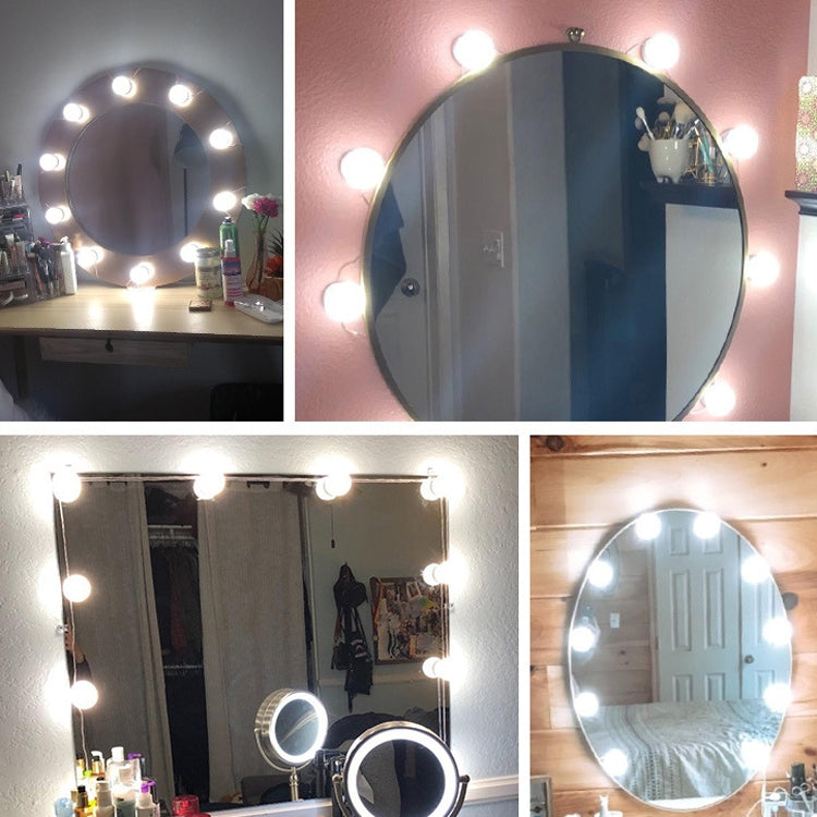 Mirror Front Light Dimmable Makeup Mirror USB Touch Control Light, 2 LEDs, 6 LEDs, 10 LEDs, 14 LEDs