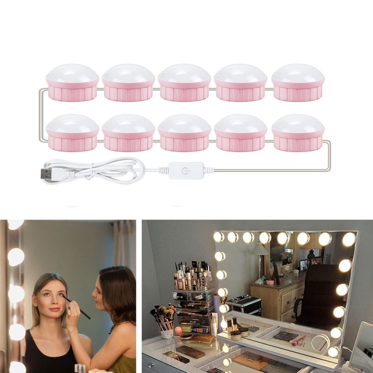 Mirror Front Light Dimmable Makeup Mirror USB Touch Control Light, 2 LEDs, 6 LEDs, 10 LEDs, 14 LEDs