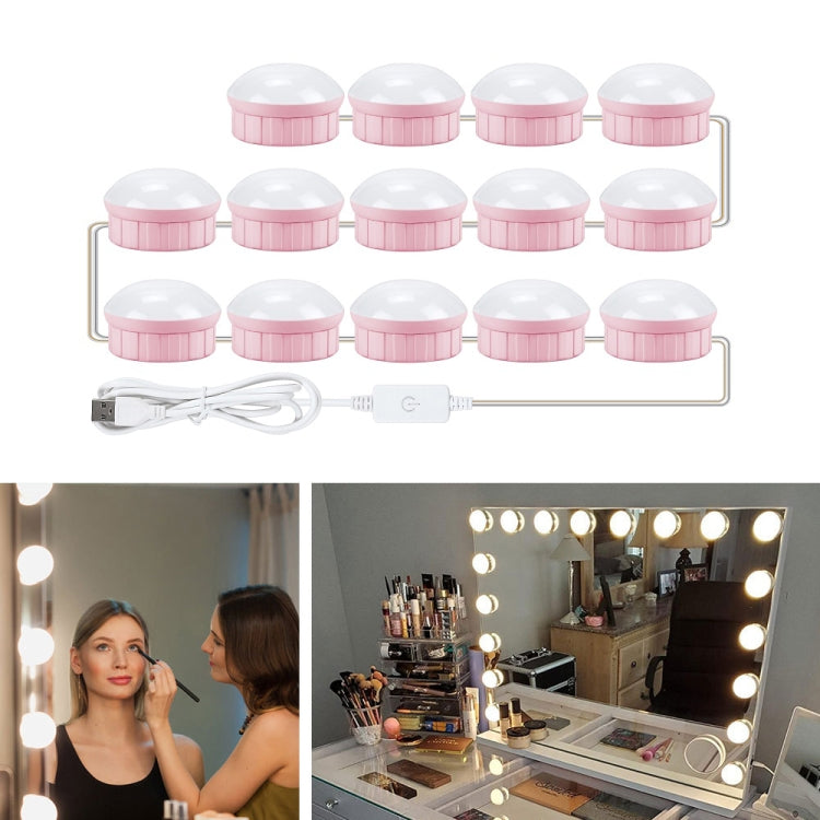 Mirror Front Light Dimmable Makeup Mirror USB Touch Control Light, 2 LEDs, 6 LEDs, 10 LEDs, 14 LEDs