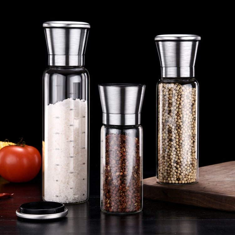 304 Stainless Steel Sea Salt Pepper Grinder Home Pepper Coffee Manual Grinding Bottle