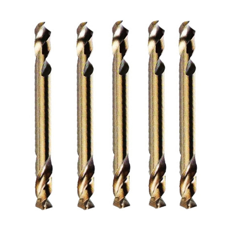 5pcs M35 Cobalt-Containing Twist Drill Bit High-Speed Steel Double Head Metal Steel Plate Expansion Hole Drill, Model: Double Head 3.0mm, Double Head 3.0mm, Double Head 3.2mm, Double Head 3.5mm, Double Head 4.0mm, Double Head 4.2mm, Double Head 4.5mm