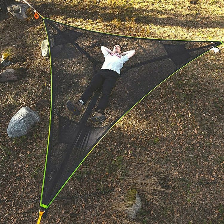 2.8m Family Outdoor Portable Aerial Tent Multi-person Camping Triangle Hammock