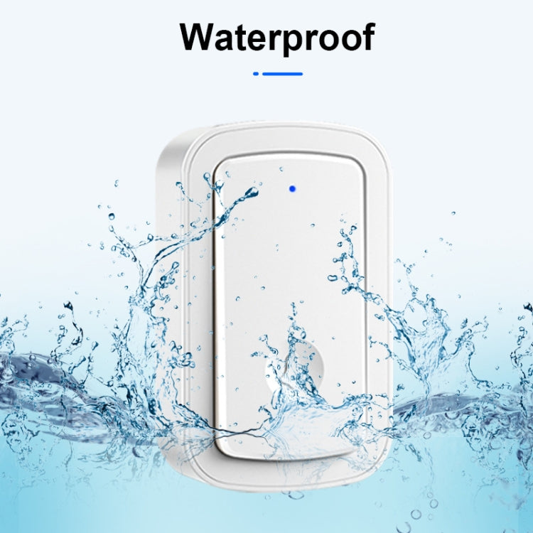 CACAZI A19 One Button Three Receivers Wireless Music Doorbell without Battery