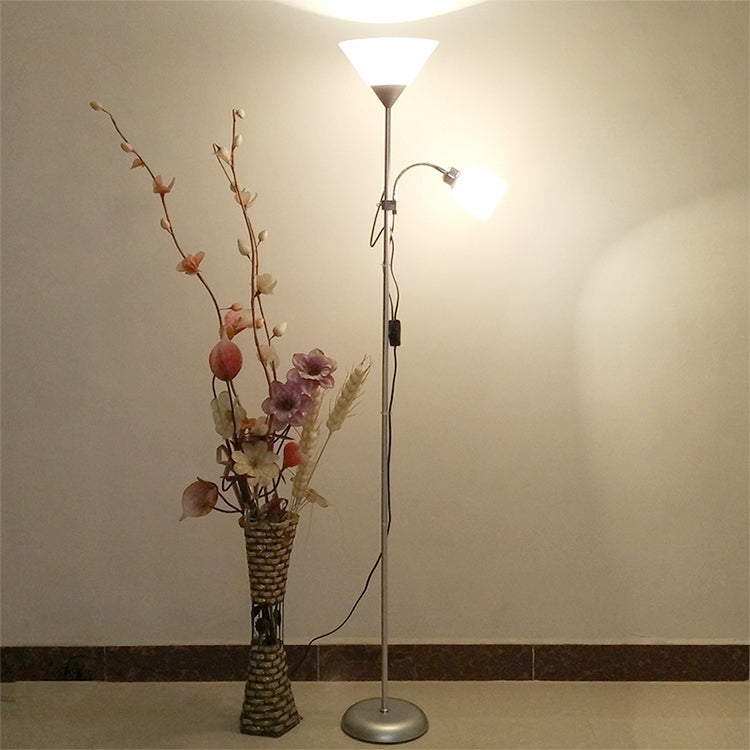 Double Head LED Eye Protection Mother and Son Floor Lamp Living Room Bedroom Bedside Vertical Table Lamp CN Plug