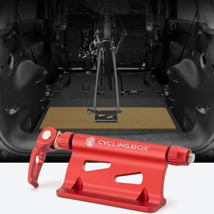 CYCLINGBOX BG-0171 Bike Aluminum Portable Quick-Removal Front Fork Fixed Frame Rear Hanging Frame Car Top Fixture Equipment