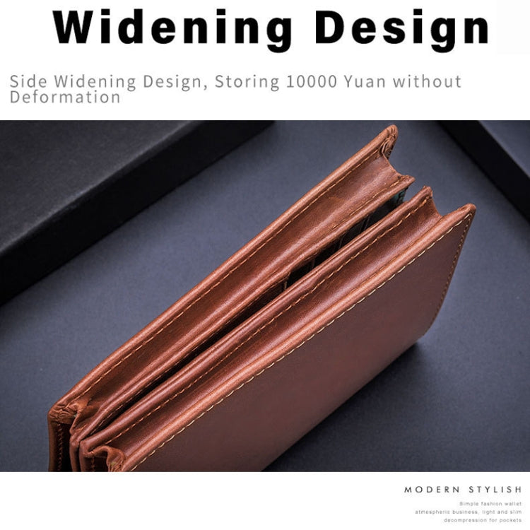 BUFF CAPTAIN 027 Men Short Anti-Theft Wallet Leather Multi-Card Thicken Wallet