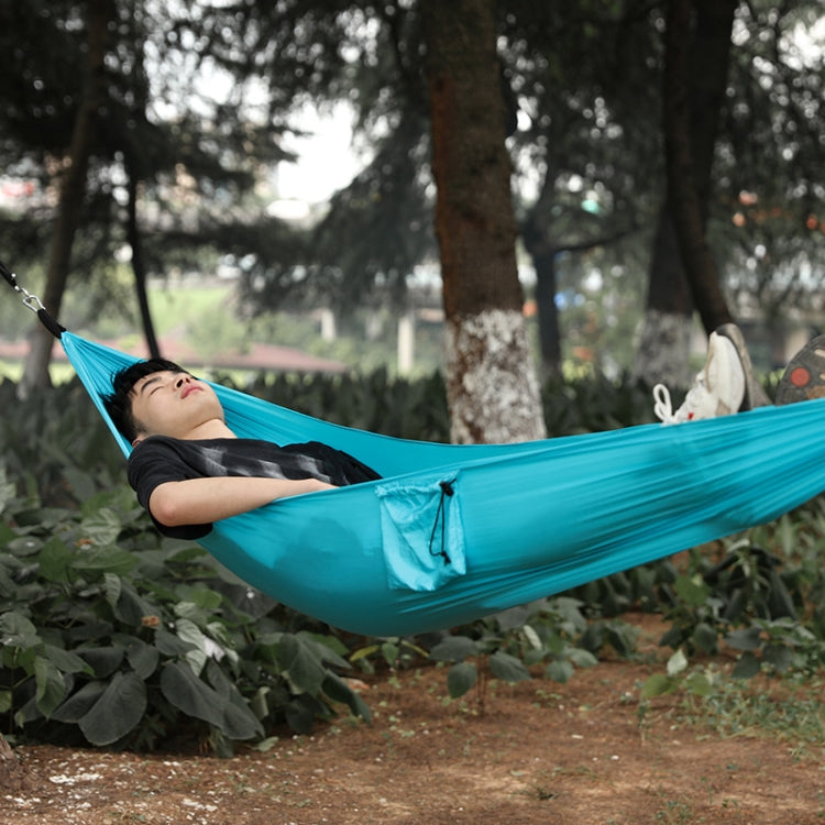 Outdoor Hammock Camping Nylon Single Swing, Random Color Delivery