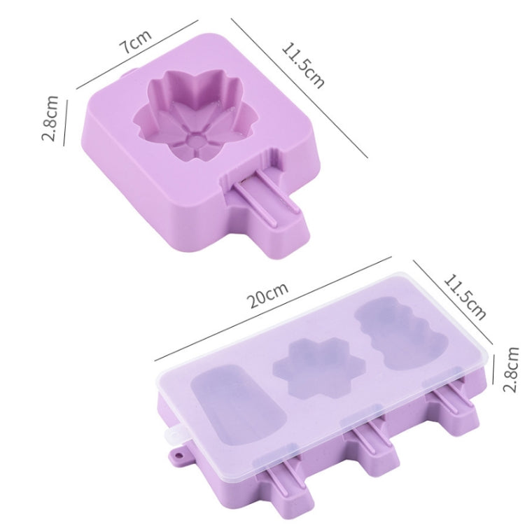 Homemade Children Cute Silicone Cartoon Popsicle Ice Cream Mould