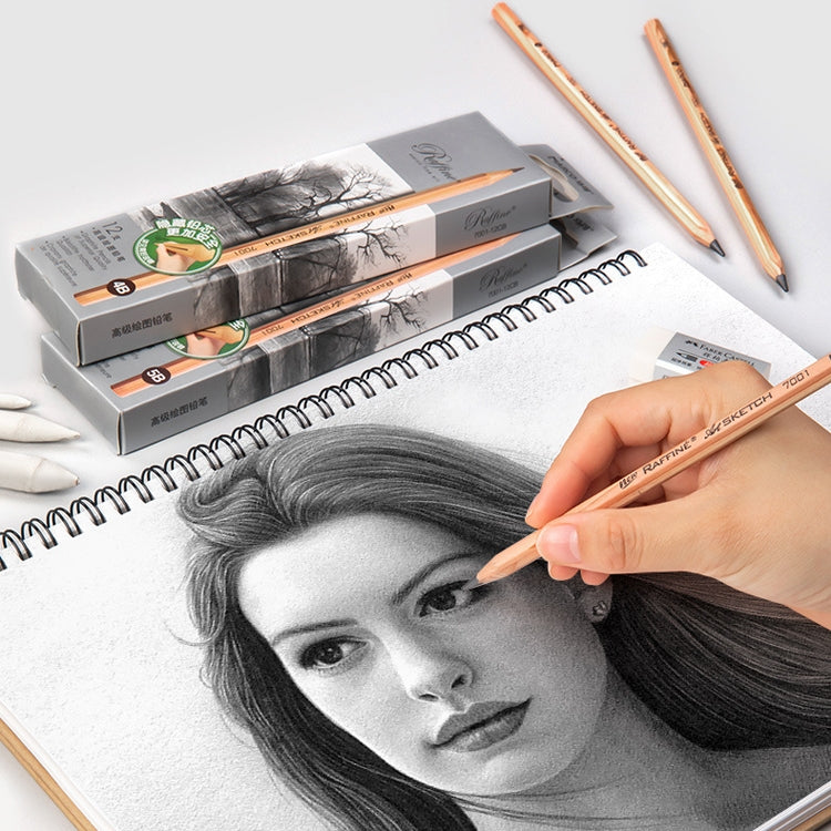 12pcs /Box Marco 7001 Sketch Pencil Children Original Wooden Word Learning Stationery Art Calligraphy Drawing Pencil