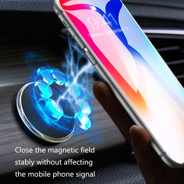 Q6 Car Magnetic Mobile Phone Holder Round Car Dashboard Navigation Bracket