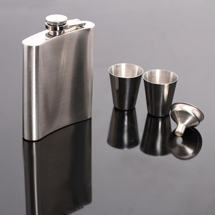 Portable Stainless Steel Hip Flask Set With Wine Glass Funnel