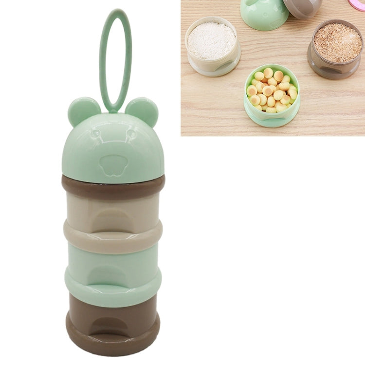3 Layer Frog Style Portable Baby Food Storage Box Cartoon Milk Powder Box