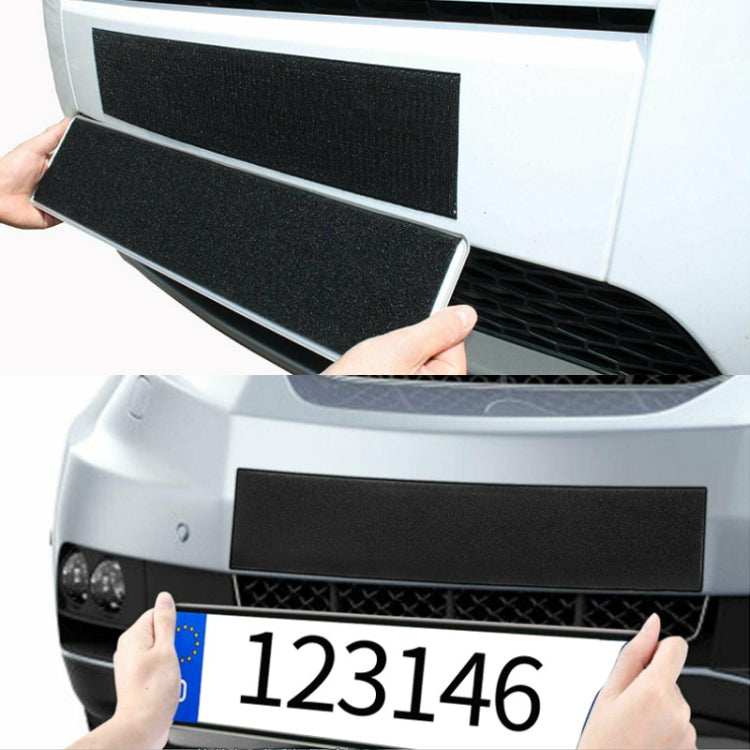 Car License Plate Hook And Loop Fastener High Temperature Resistance Polyester Double-Sided Fixed Stickers