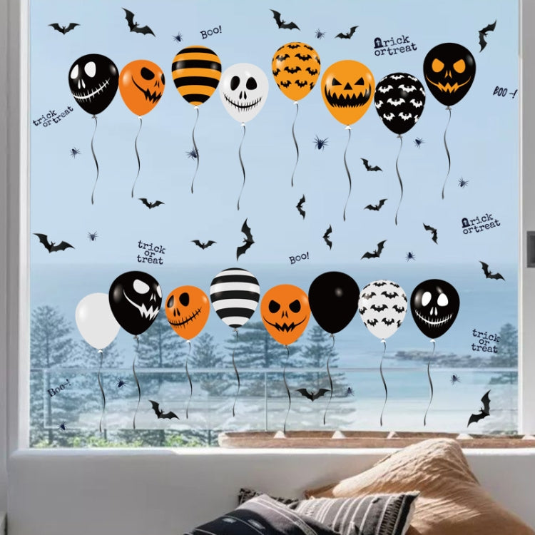 Halloween Horror Glass Decoration Sticker Balloon Electrostatic Sticker