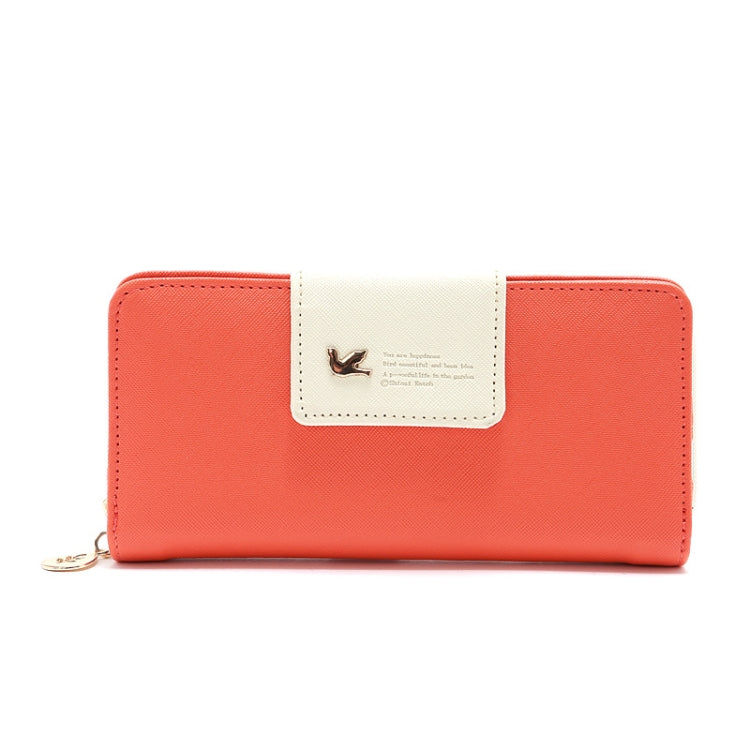 Flying Bird Two Fold Wallet Lady Long Wallet Zipper Mobile Phone Bag Large Capacity Card Holder