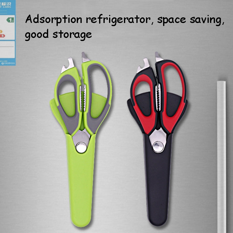 Detachable Magnetic Stainless Steel Household Kitchen Food Scissors, Random Color Delivery