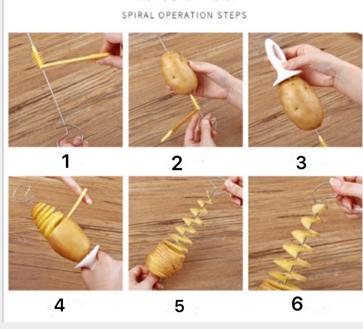 Tornado Potato Spiral Cutter Slicer Potato Chips Cooking Tools