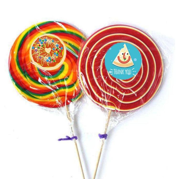 10 PCS Thank You Round Sealing Sticker Handicraft Decoration Bakery Cake Packaging Label