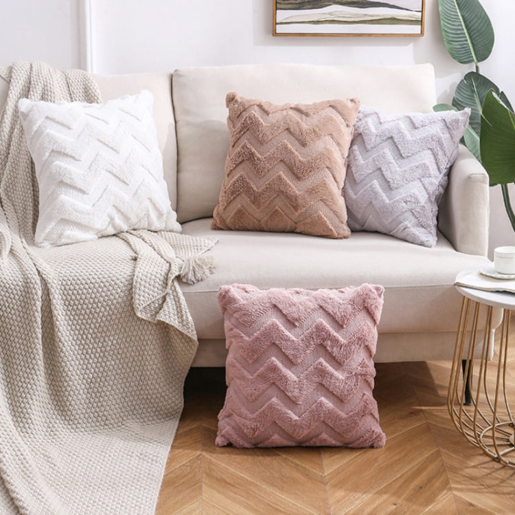 Double-Sided Plush Pillow Home Sofa Cushion Pillowcase