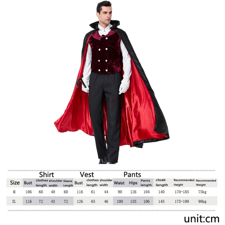 PS6831 Halloween Vampire Costume Castle Men Drag Costume