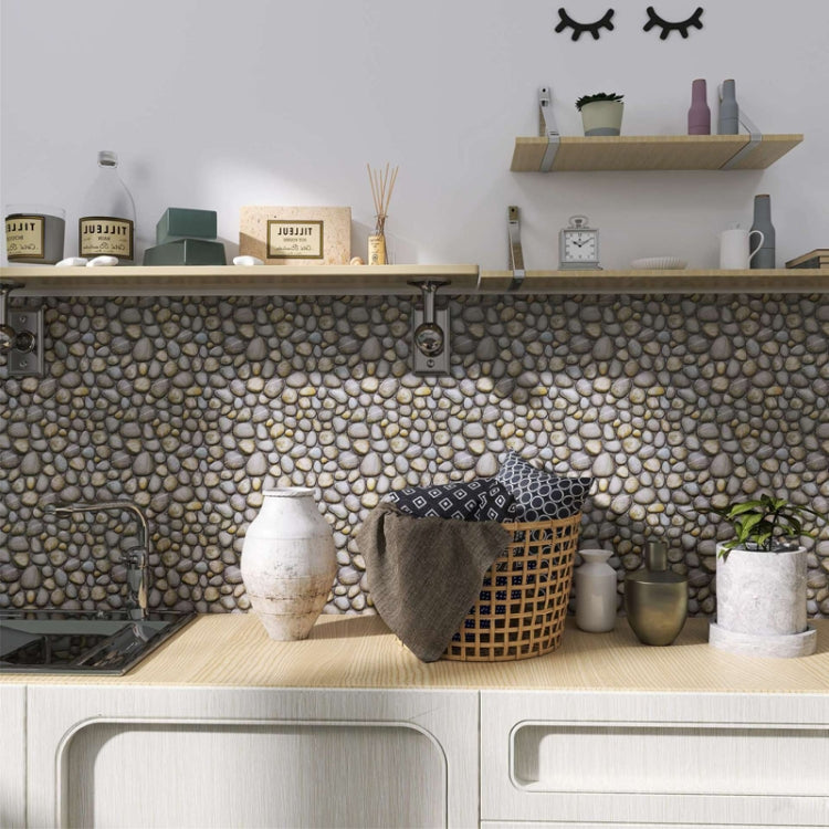 3D Crystal Epoxy Self-Adhesive Wall Sticker Bathroom Simulation Tile Sticker