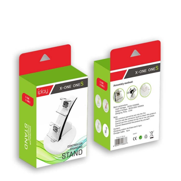 IPLAY LED Micro Dual Controller Holder Charger 2 LED Micro USB Handle Fast Charging Dock Station Stand Charger for PS4 Controller