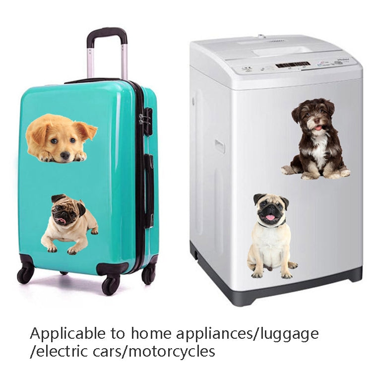 3D Simulation Dog Car Stickers Rain-Proof Sunscreen Car Sticker Scratch Shaving Decoration Stickers