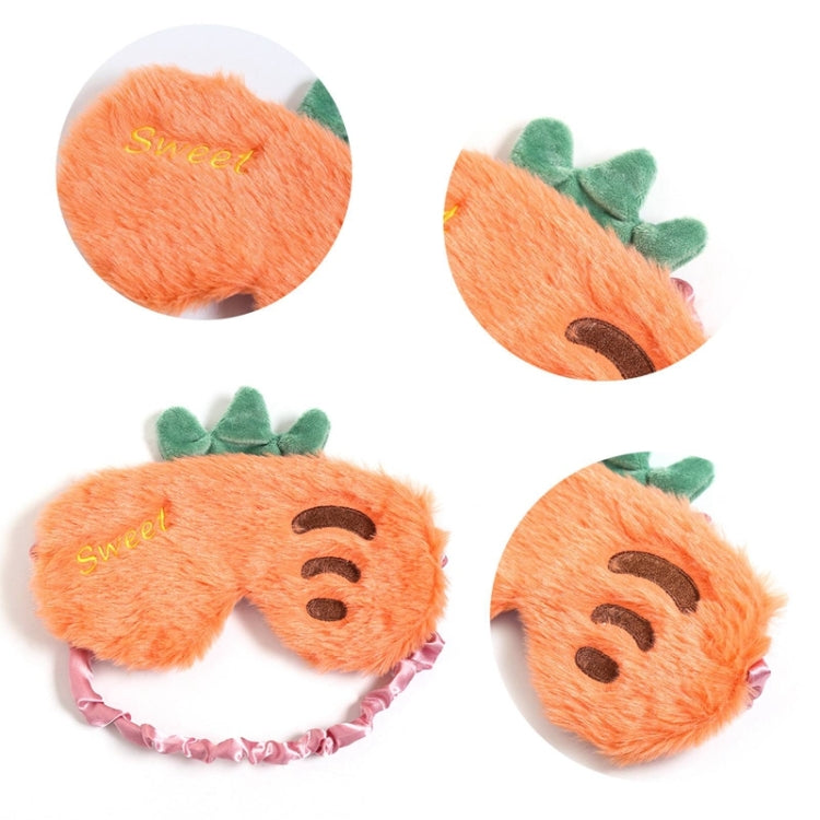 Fruit Plush Eye Mask Cute Soft Girl Sleep Blackout Eye Mask