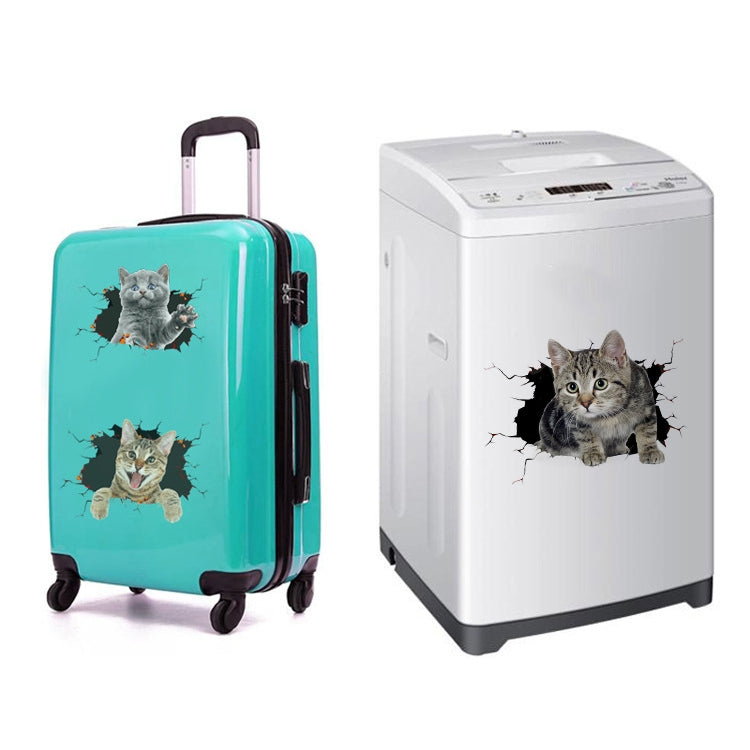 4 PCS 3D Simulation Animal Personality Car Stickers Glass Car Door Scratches Decorative Occlusion Stickers