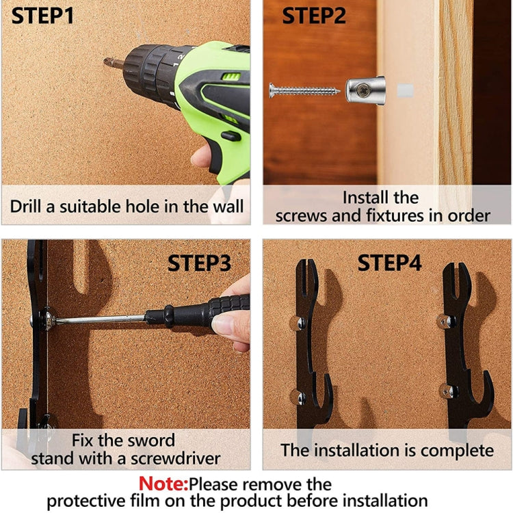 Acrylic Samurai Sword And Scabbard Holder