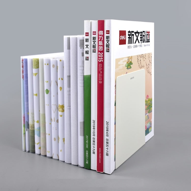 Deli 78650 2 Pieces Of Thickened Desktop Metal Bookends