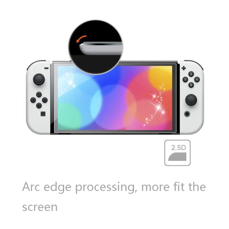KJH NS-062 Game Consoles Anti-Fingerprint Screen Protective Film For Nintendo Switch OLED