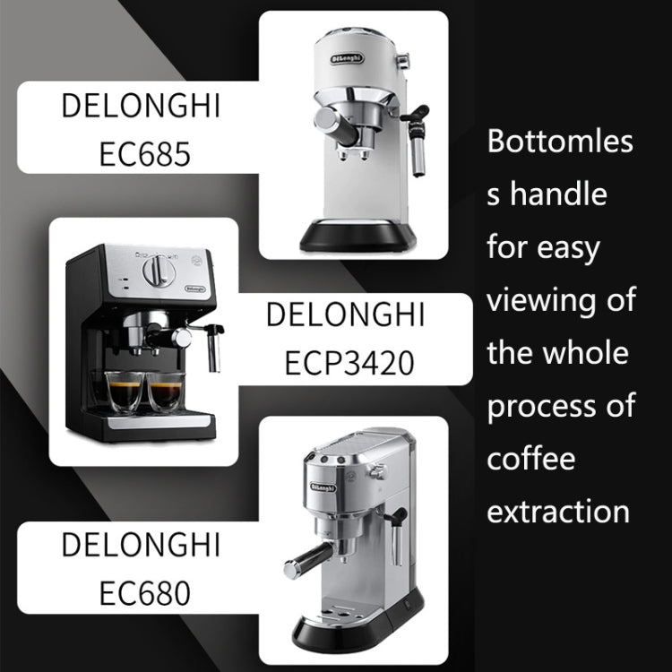 Zinc Alloy Coffee Machine Bottomless Handle For DeLonghi, Style: