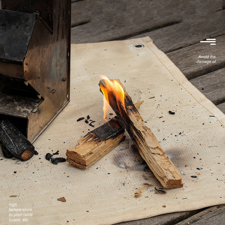 Outdoor Camping Fiberglass Heat Insulation Pad Fireproof Cloth, Size:, 56x60cm, 56x80cm