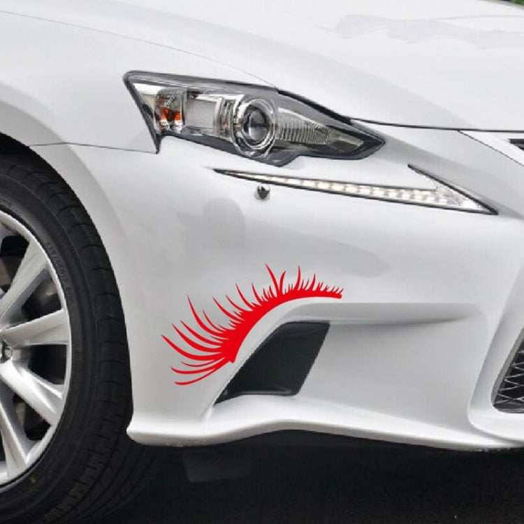 1pair Car Big Lamp Eyebrow Sticker Sexy Eye Eyelash Car Sticker