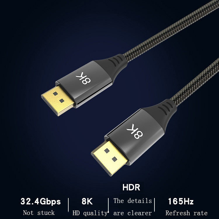 DP1.4 Version 8K DisplayPort Male to Male Computer Monitor HD Cable