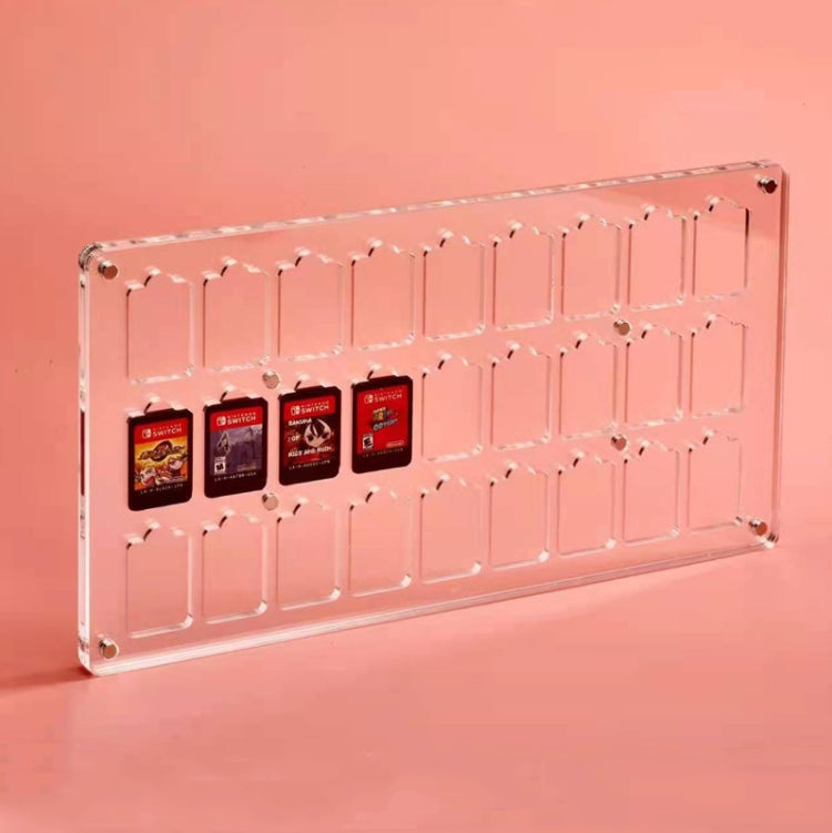 Transparent Crystal Magnetic Game Card Storage Box For Switch