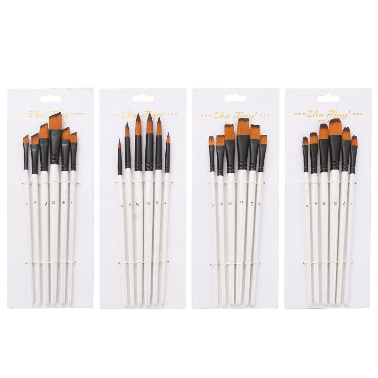 Zhuting Nylon Wool Stick Gouache Brush Set