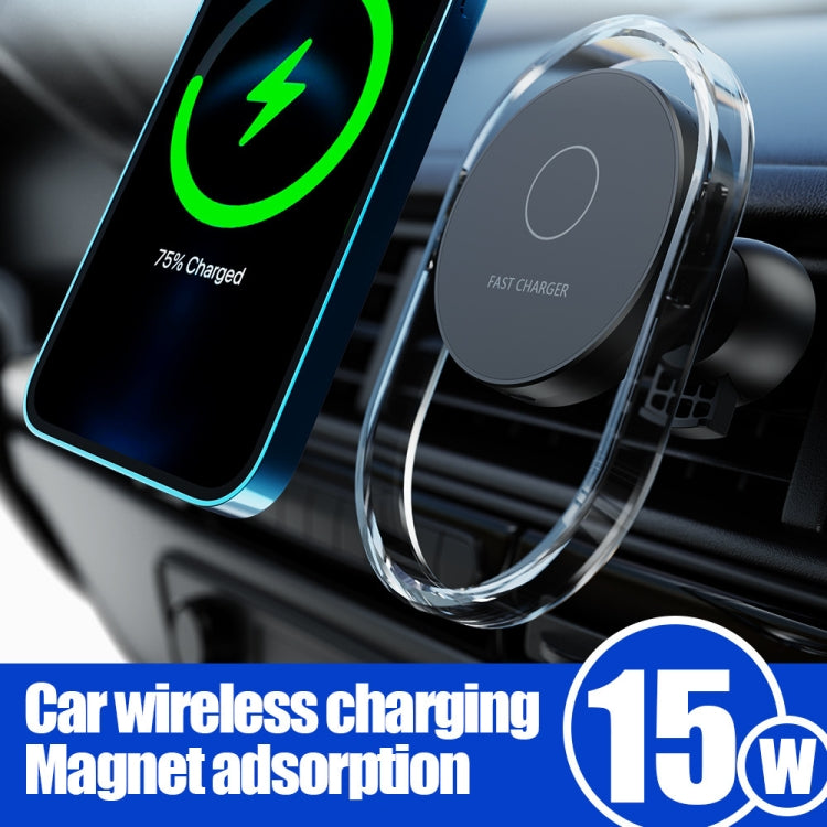F9199 15W MagSafe Magnetic Car Wireless Charger Phone Bracket