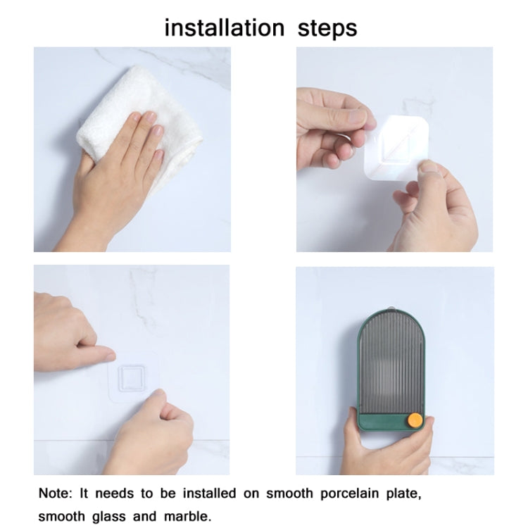 Home Bathroom Wall Mounted Drain Soap Dish With Lid