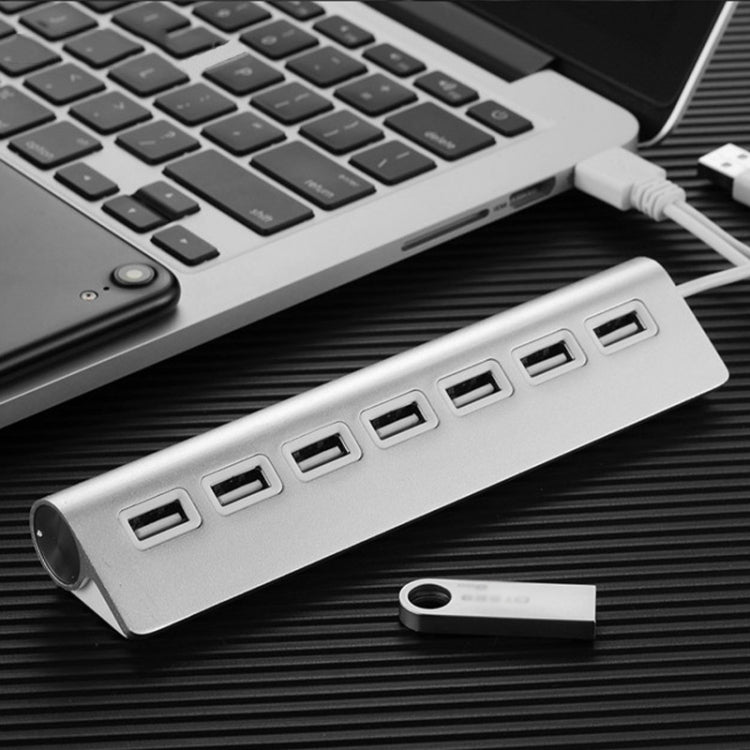 THL059 USB2.0 7 In 1 Aluminum Alloy HUB