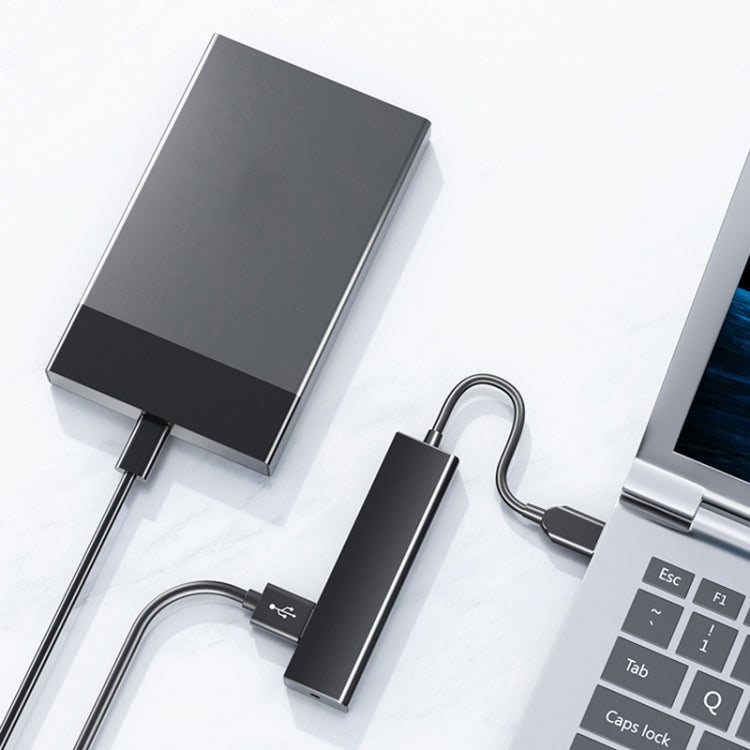 4 X USB 2.0 Ports HUB Converter, Cable Length: 15cm,Style: