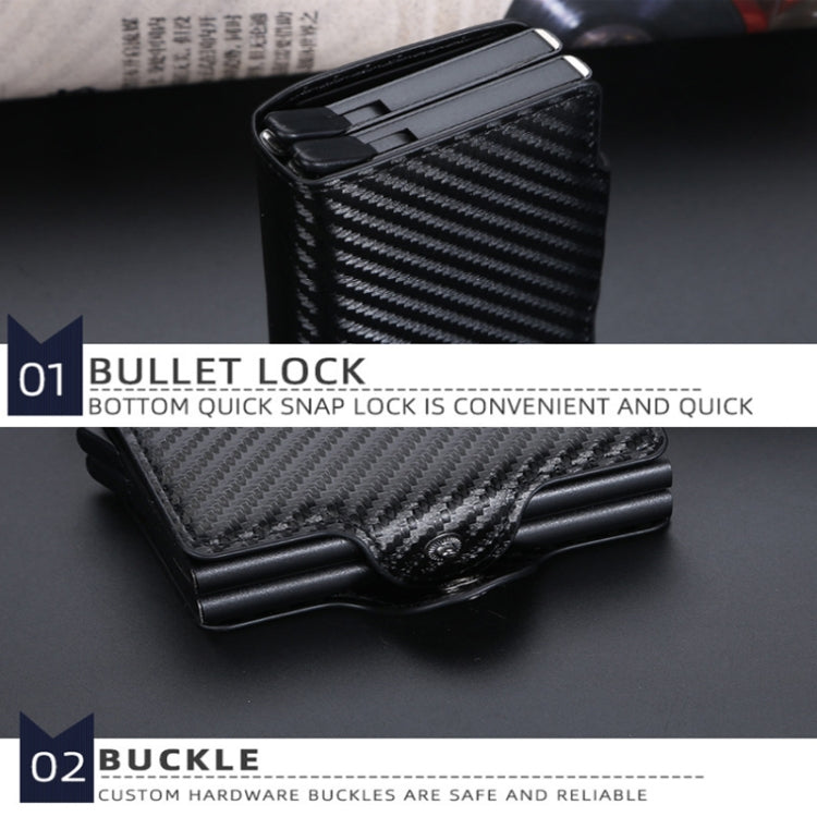 Baellerry K9172 RFID Double Aluminum Box Card Holder Automatic Pop-up Card Holder