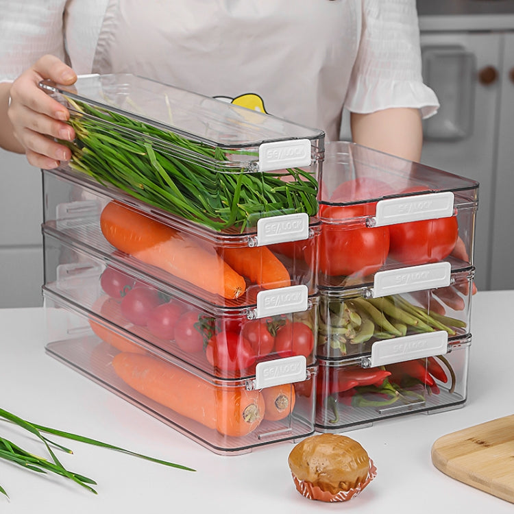 Fruit and Vegetable Refrigerator Crisper with Lid