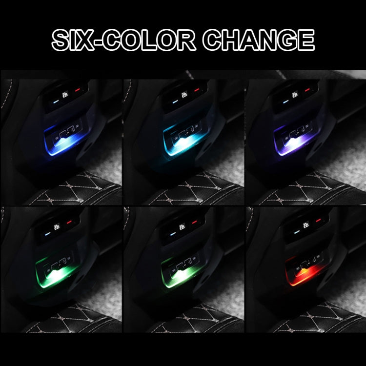 2 PCS Car USB Atmosphere Light LED Decorated Lighting Light