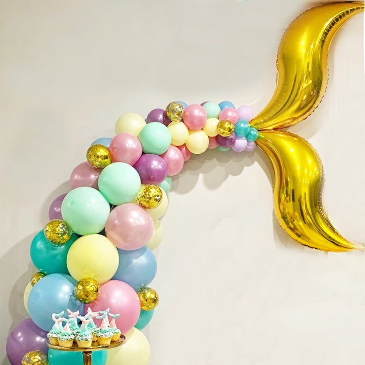 10 PCS 24 Inch S-Shaped Balloon Fish Tail Wavy Balloon Birthday Wedding Party Arrangement Balloon