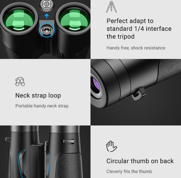 APEXEL 10x42 Fixed Focus Binoculars Autofocus Telescope