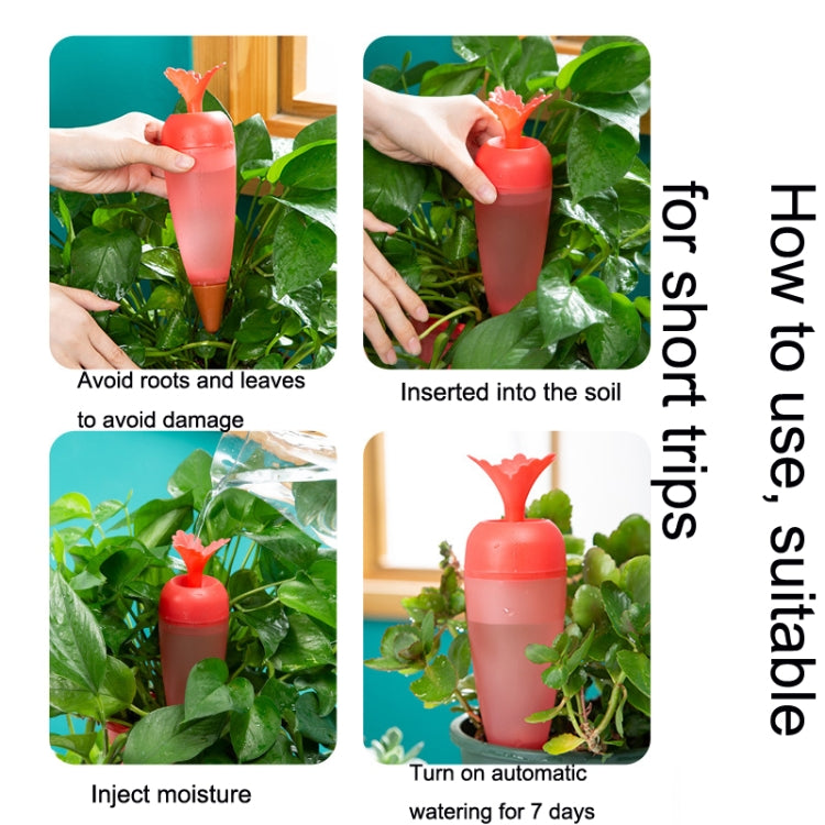 2 PCS Carrot-shaped Automatic Flower Watering Device Seepager, 2 PCS Carrot-shaped Blue, 2 PCS Carrot-shaped Green