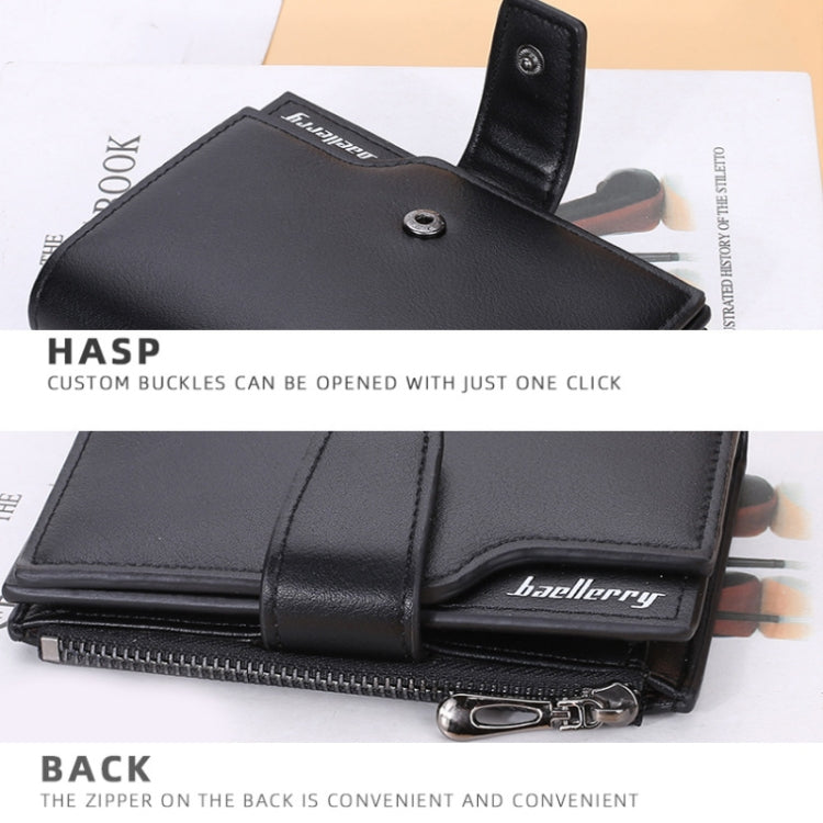 Baellerry N5013 Ladies Cropped Wallet Multi-Card Slot Zipper Buckle Coin Purse